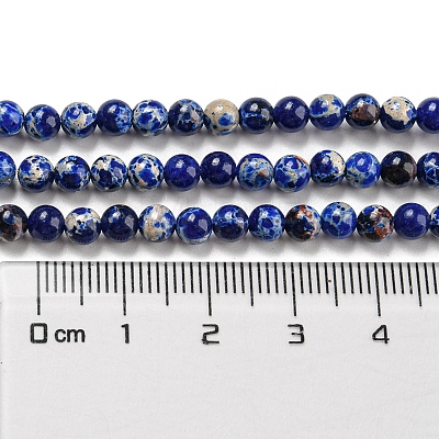 Synthetic Imperial Jasper Dyed Beads Strands G-D077-A01-02M-1