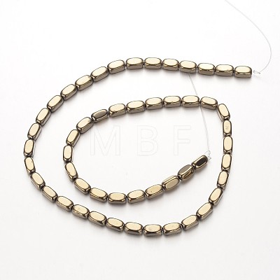 Electroplate Non-magnetic Synthetic Hematite Bead Strands G-F300-40A-06-1