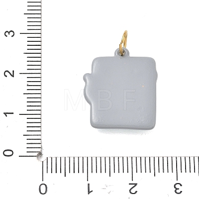 Printed 304 Stainless Steel Pendants SA-CBA4D1F-09G-F-1