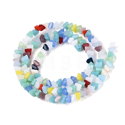 Opaque Glass Beads Strands GLAA-N019-3mm-01-1