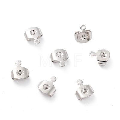 Brass Ear Nuts X-KK-P001-75P-1