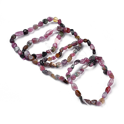 Natural Mixed Gemstone Bead Stretch Bracelets BJEW-K213-M04-1