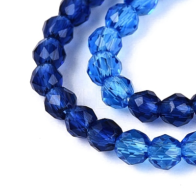Transparent Glass Beads Strands GLAA-N074-01A-14-1