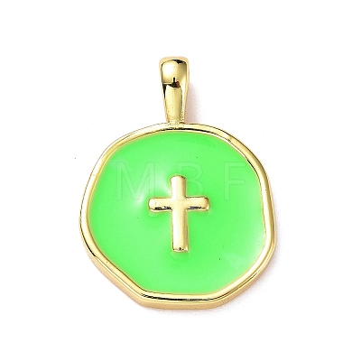 Brass Enamel Pendants LS-KK-G417-01LG-03-1
