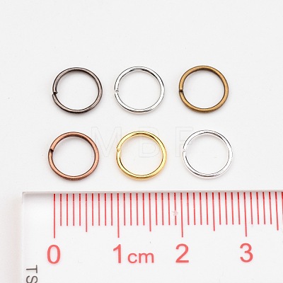 1 Box 6 Color Iron Jump Rings IFIN-X0025-8mm-NF-B-1