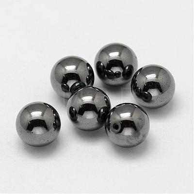 Non-magnetic Synthetic Hematite Beads G-P162-02-4mm-1