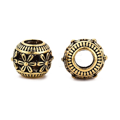 Tibetan Style Alloy European Beads FIND-Q121-19AG-1
