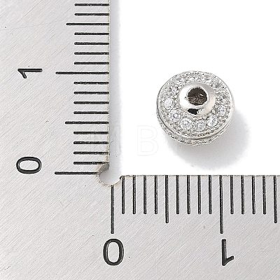 Rack Plating Brass Micro Pave Cubic Zirconia Beads KK-L224-032P-1