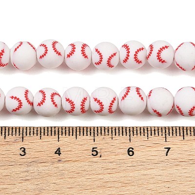 Handmade Polymer Clay Beads Strands PY-CBAEC33-01I-1