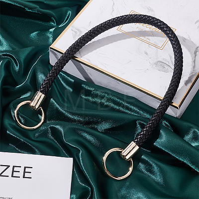 PU Imitation Leather Braided Bag Handle FIND-WH0037-21G-02-1