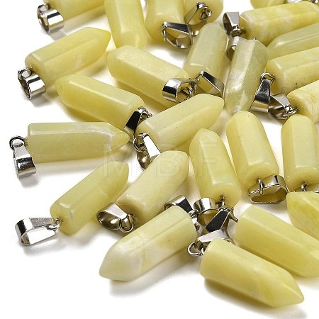 Natural Xiuyan Jade Pendants G-Z067-07P-08-1
