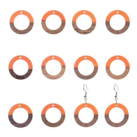 Resin & Wood Pendants RESI-OL0001-10D-1