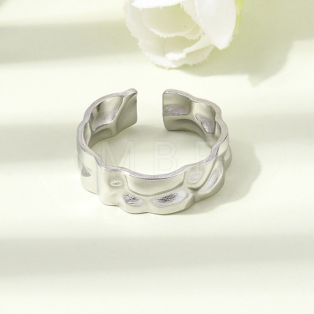 304 Stainless Steel Cuff Open Rings RJEW-P188-02A-P-1