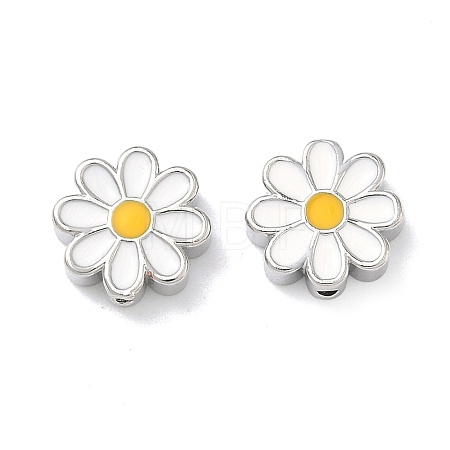 Brass Enamel Beads KK-P349-11P-1