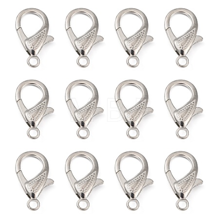 Zinc Alloy Lobster Claw Clasps X-PALLOY-D008-P-1