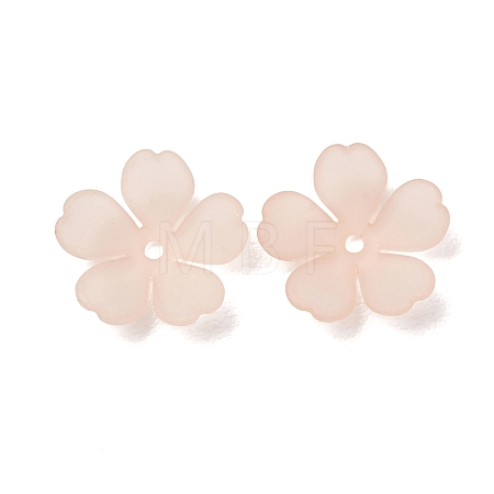 Frosted Acrylic Bead Caps AC-CBA1E6C-08A-1