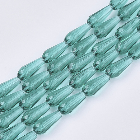 Transparent Glass Beads Strands X-GLAA-T009-004A-1