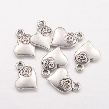 Tibetan Style Alloy Charms Pendants X-TIBEP-A124433-AS-LF-1