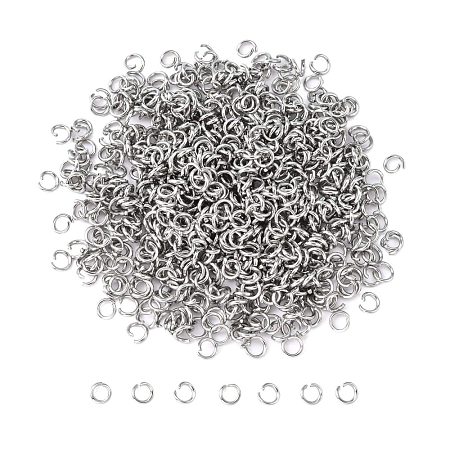 Tarnish Resistant 304 Stainless Steel Open Jump Rings STAS-E011-4x0.7mm-1
