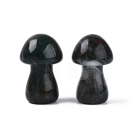 Natural African Bloodstone Mushroom Display Decorations G-Q602-03C-1