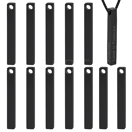 12Pcs Stainless Steel Pendants STAS-BC0003-87EB-1