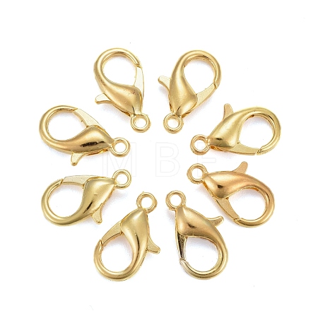 Zinc Alloy Lobster Claw Clasps E106-G-NF-1
