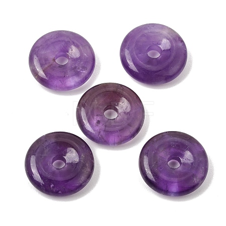 Natural Amethyst Pi Disc Pendants GG-CBA0BEB-02-1