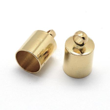 Brass Cord Ends KK-D219-10x5-G-1