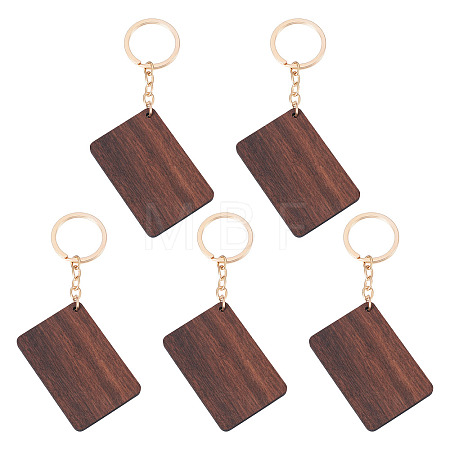 Walnut Wood Pendant Keychains KEYC-TAC0034-06A-1