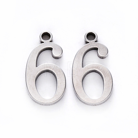 Tarnish Resistant 201 Stainless Steel Charms STAS-R108-06-1