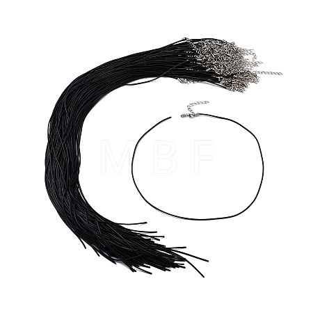 Black Rubber Necklace Cord Making RCOR-D002-C-1