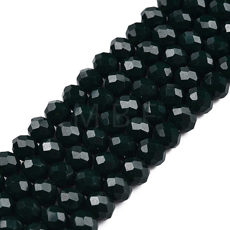 Opaque Solid Color Imitation Jade Glass Beads Strands EGLA-A044-P8mm-D12-1