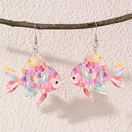 Acrylic Dangle Earrings WG47D4F-01-1