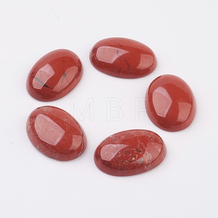 Natural Red Jasper Flat Back Cabochons X-G-G741-30x40mm-11-1