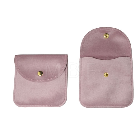 Velvet Jewelry Storage Bags with Snap Button PW-WG79118-12-1