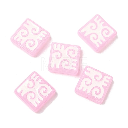 Dyed & Heated Baking Paint Glass Beads LAMP-D004-03E-1