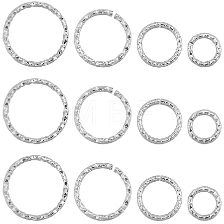 4 Styles Brass Open Rings KK-SC0005-49P-1