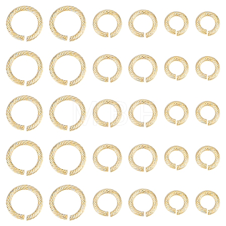 30Pcs 3 Styles 304 Stainless Steel Open Jump Rings for Chainmaille Weaves STAS-UN0054-61-1
