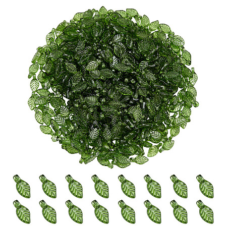 500Pcs Transparent Acrylic Charms TACR-ME0001-02A-1