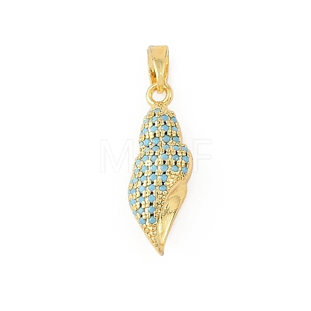 Ocean Brass & Rhinestone Pendants RB-CBA4B36-04G-06-1