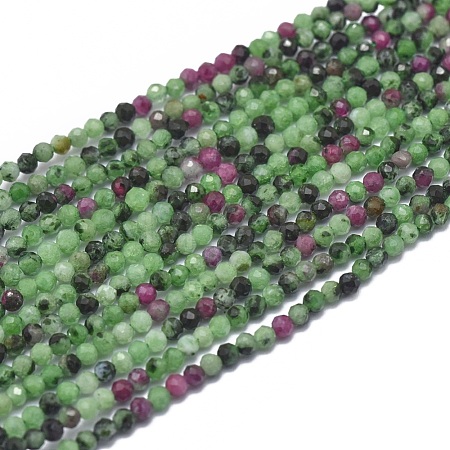 Natural Ruby in Zoisite Beads Strands G-G792-40-1