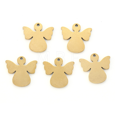 PVD Vacuum Plating 304 Stainless Steel Charms STAS-N092-10G-1
