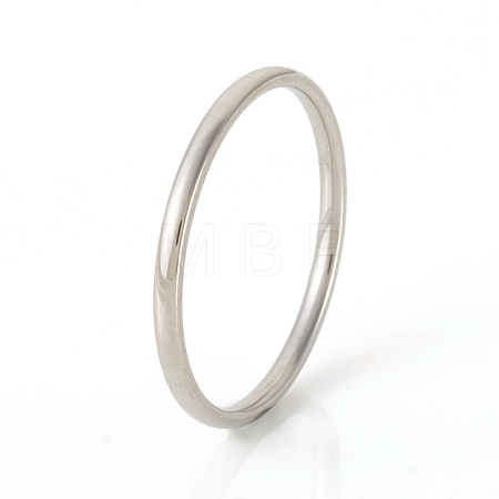 Tarnish Resistant 201 Stainless Steel Plain Band Rings RJEW-G107-1.5mm-7-P-1