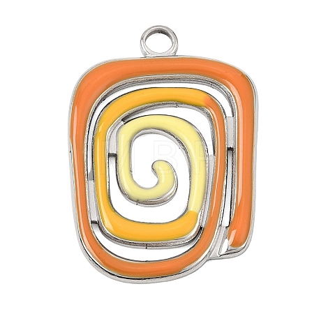 Stainless Steel+Enamel Pendants SA-CBAA487-43P-1