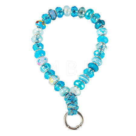 Resin Bead Phone Hand Strap Chains HJEW-TADJ0018-1