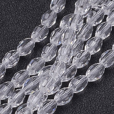 Glass Beads Strands GC891Y-14-1