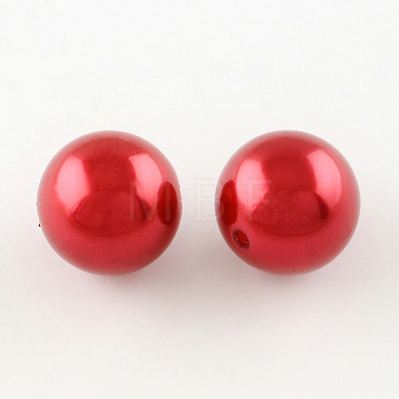Round ABS Plastic Imitation Pearl Beads OACR-R053-11-1