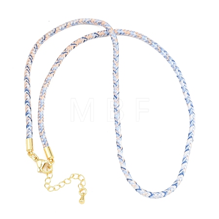 Braided Polycotton Cord Necklaces Making MAK-F038-B16-G-1