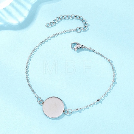 304 Stainless Steel Cable Chain Satellite Chain Bracelet Making BJEW-JB13164-04-1