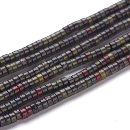 Natural Dragon Blood Jasper Beads Strands G-H230-04-1